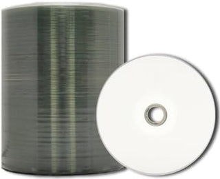 MediaPro White Inkjet Hub Printable CD-R - 100 Pack (Tape Wrap)