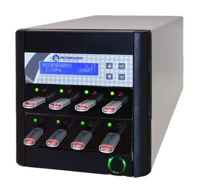 Microboards CopyWriter FLASH USB Duplicator, 1 Reader Port and 7 Recorder Ports