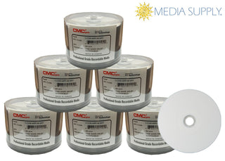 CMC Pro - Powered by TY (Formerly JVC Taiyo Yuden CD) WaterShield Glossy White Inkjet CD-R - Carton of 600 Discs
