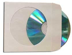 Paper Sleeves with Clear Window and Flap - Quantity: 500