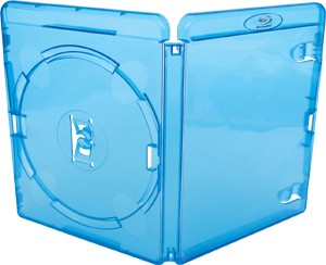 Blu-ray DVD Case - Translucent Blue - Quantity: 100