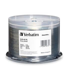Verbatim DVD+R DL 8.5GB, 8X DataLifePlus Shiny Silver - 96732 Quantity: 200