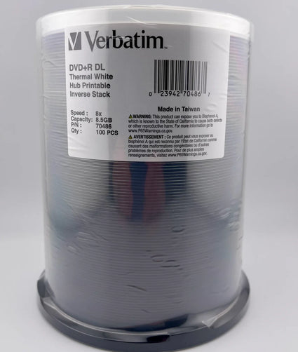 Verbatim 8x DVD+R DL White Thermal 8.5GB | 99-70486