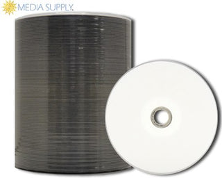 MediaPro White Inkjet Hub Printable DVD-R - 100 Pack (Tape Wrap)