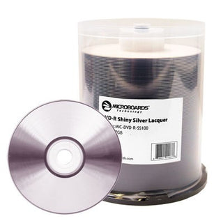 Microboards Shiny Silver Lacquer DVD-R Quantity: 600