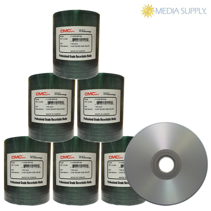 CMC Pro - Powered by TY 48x Silver Inkjet Hub Printable 80m/700mb CD-R - 600 Pack