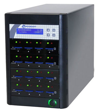 Microboards CopyWriter Flash Duplicator for SD/MicroSD, 1 Reader Port and 15 Recorder Ports